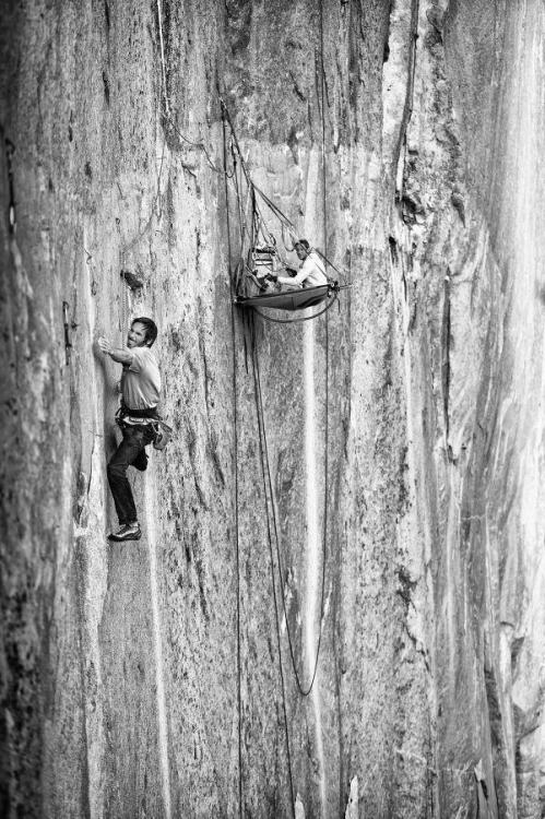 After spending 19 days on the wall, Tommy Caldwell and Kevin Jorgeson reached the summit of El Capitan in Yosemite National Park for their historic first free ascent of the Dawn Wall (VI 5(1).jpg