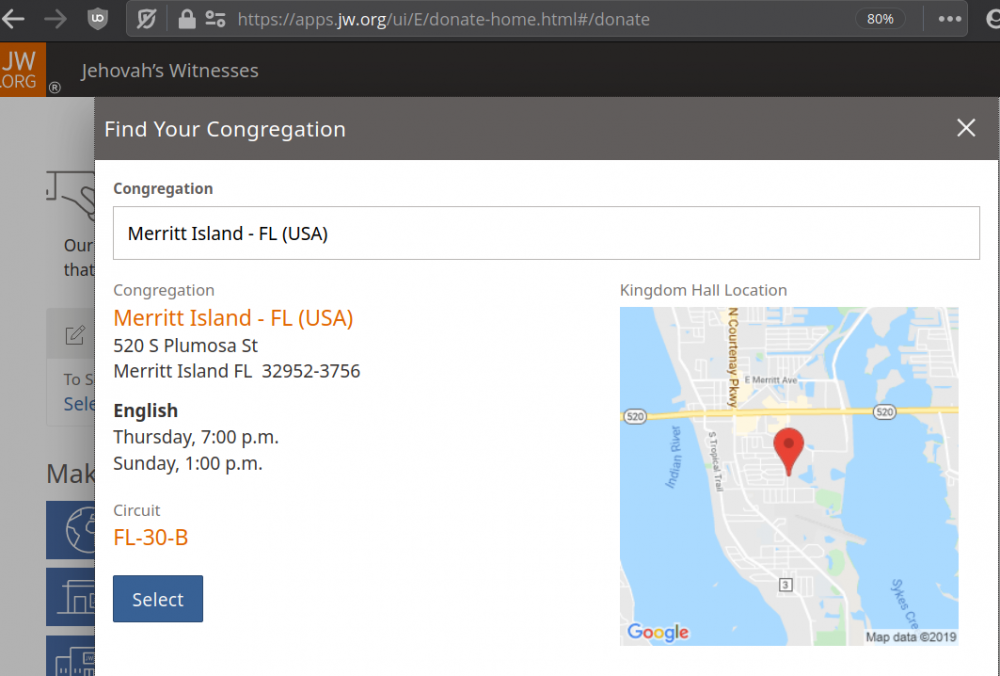 How to find what the designated circuit number is for a congregation