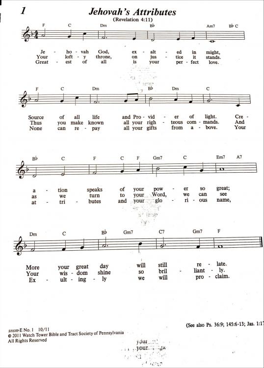 Sing to Jehovah--Sheet Music With Simplified Chords - Music, Songs ...