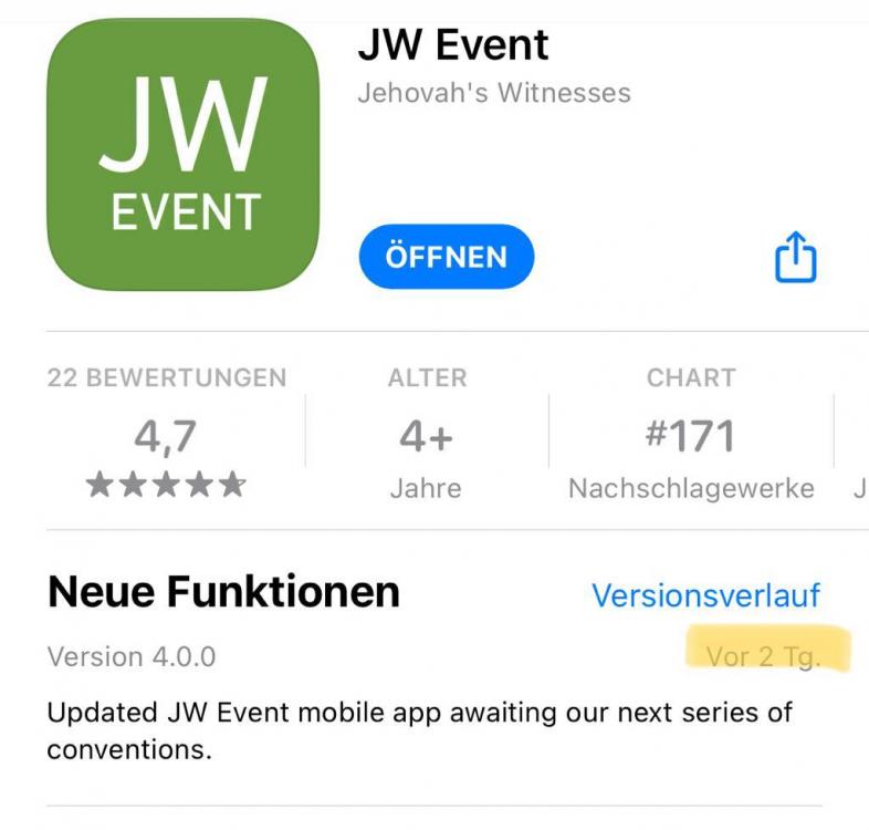 JW Event app 4.0? Computers, Tablets, Mobile Devices, & Apps JWTalk
