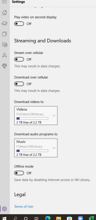 JW Library not downloading videos in Windows10 PC - Computers, Tablets