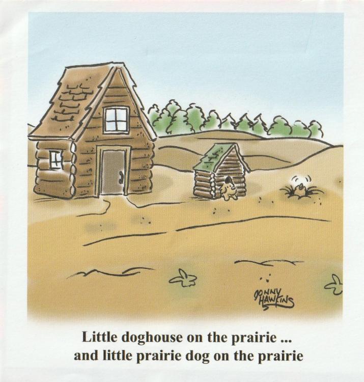 Little doghouse on the prairie ... and little prairie dog on the prairie.jpg