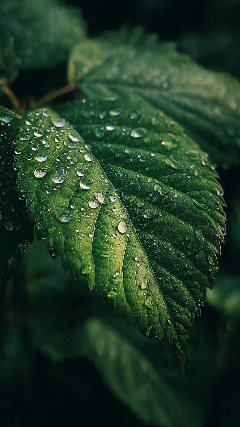 Close view of natural growth and foliage
